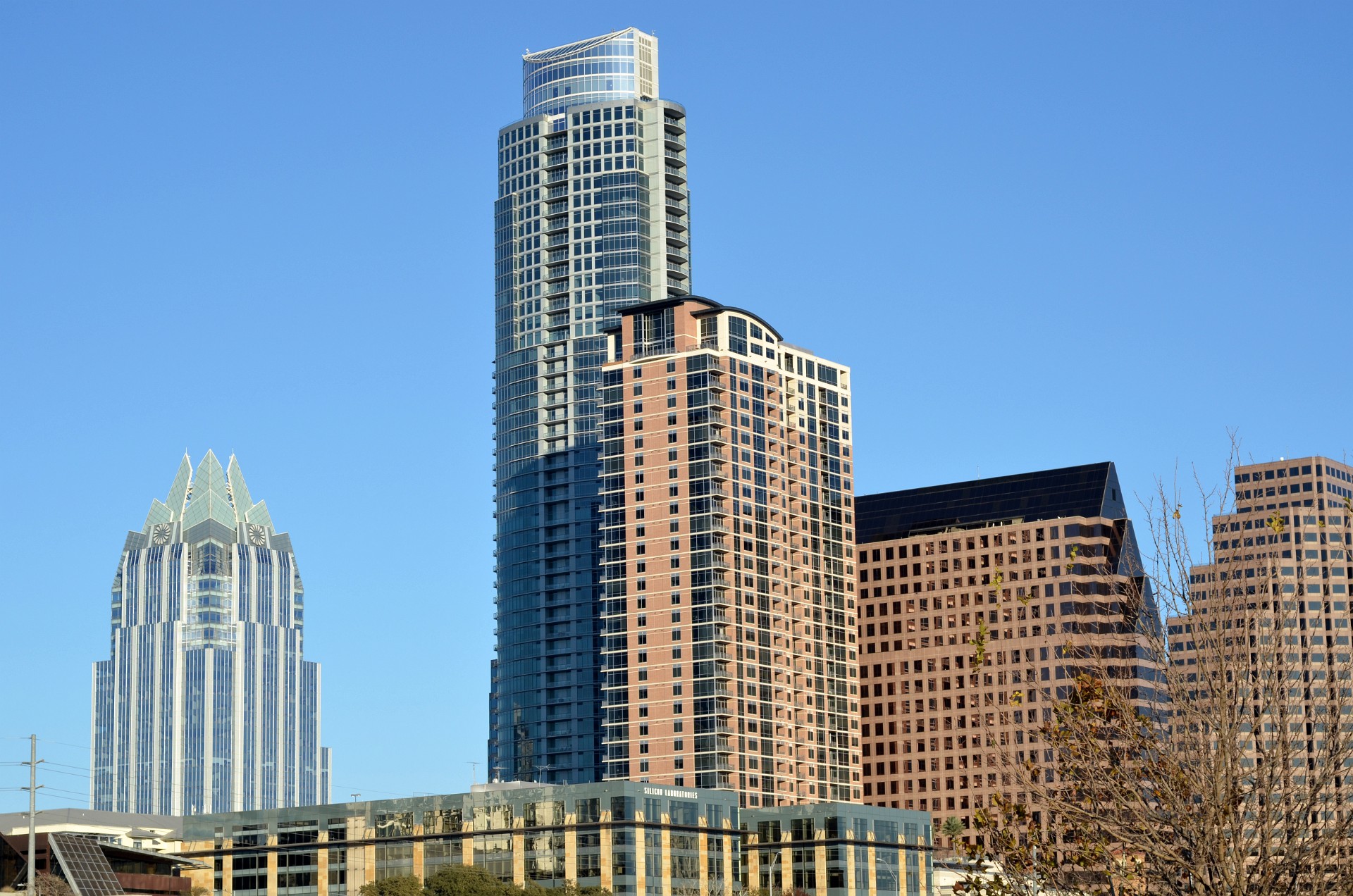 Skyline in Brown and Blue